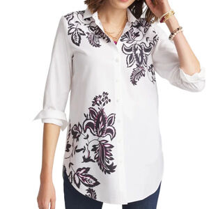 60. WOMENS CHICO’S 1/M DETAIL TOP